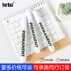 LeTuo White High-Capacity Oil-Based Quick-Dry Non-Fading Tire Painting Greeting Card Doodle Marker Wholesale