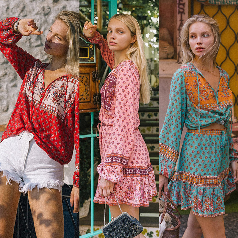 Cross-border new style Bohemian retro pr...