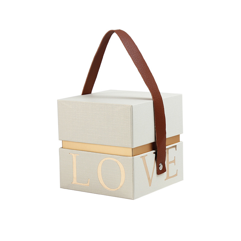 Caja de regalo para boda, Día de San Valentín, sensación de alta gama, caja de dulces no plegable, caja de regalo para propuesta de matrimonio, caja vacía. image 8