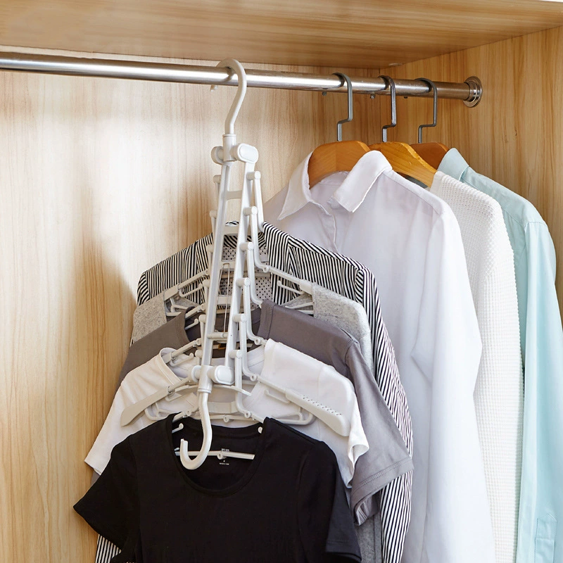 Foldable universal non-slip hanger for home use, drying rack