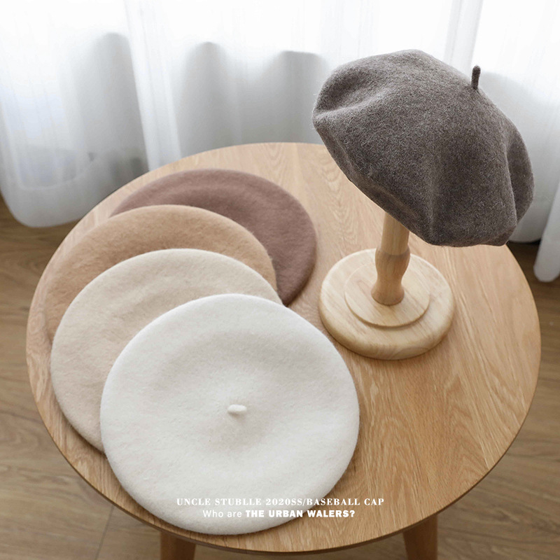 Unisex Wool beret woman retro autumn-winter everything breathable artist hat summer thin hipster woman_voghion.com