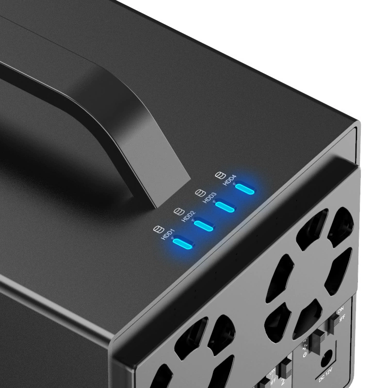 Maivo K35274A Disk Array Cabinet 3.5-inch External Serial Port Four Disks with HDMI/4K HD Connection