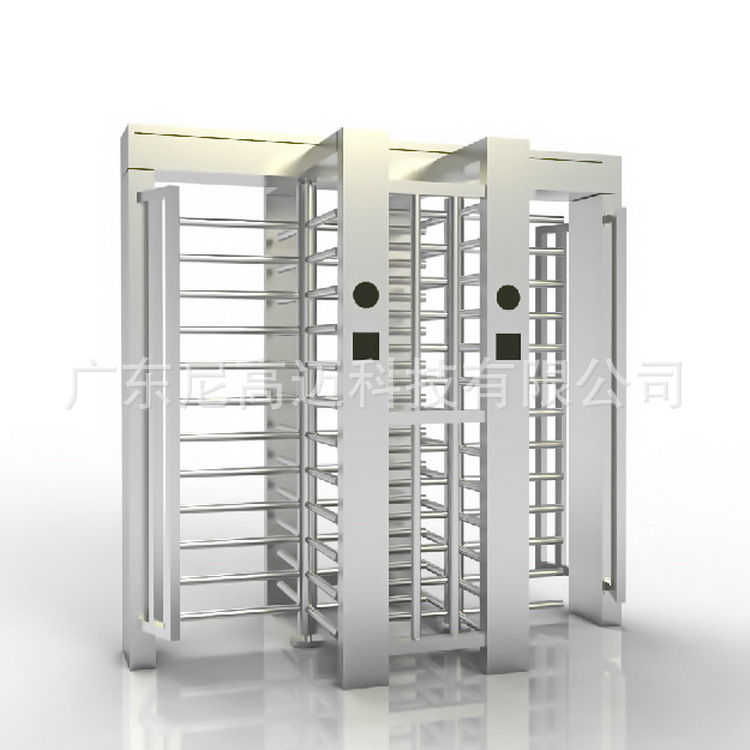 供应双门十字转闸武汉小区不锈钢门禁通道旋转摆臂监狱防尾随滚闸