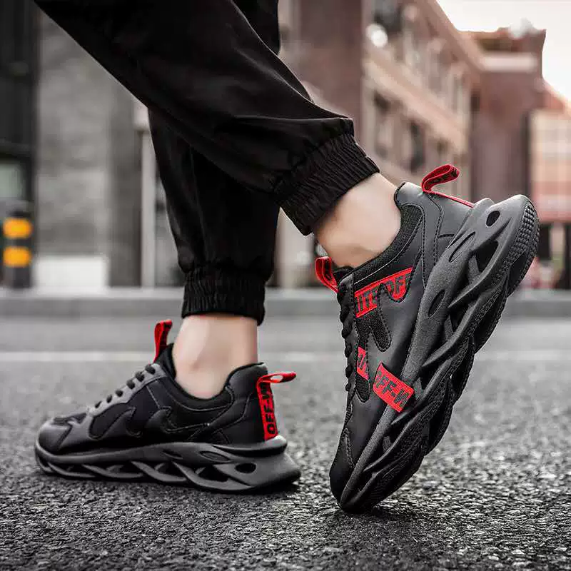 Men's demi-season footwear, breathable sports shoes for leisure, 2020, Korean style, for running