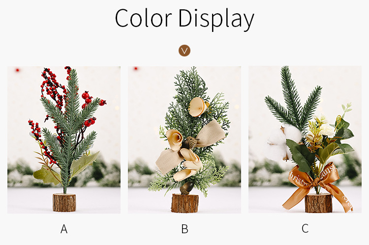 Christmas Mini Christmas Tree Creative New Desktop Decoration Tree Christmas Tree Dress Up display picture 1