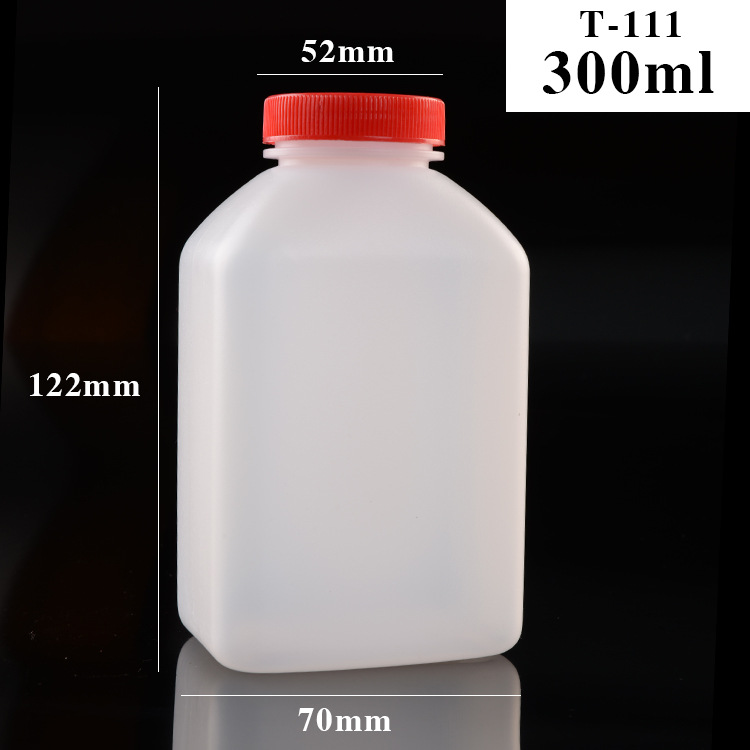 T111透明塑料瓶300毫升透明莱盛碳粉瓶空瓶瓶装粉代加工