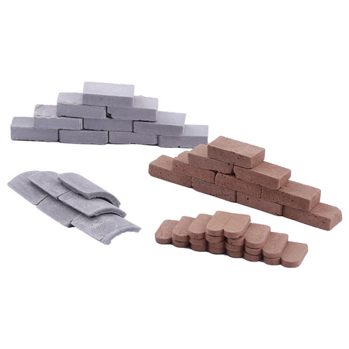 Brick and Tile Model Handmade DIY Sand Table House Building Landscape Simulation Cement Brick Small Brick