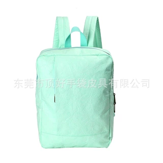 亚马逊新款洗水杜邦纸双肩包 简约新款户外旅行背包 厂家定制背包
