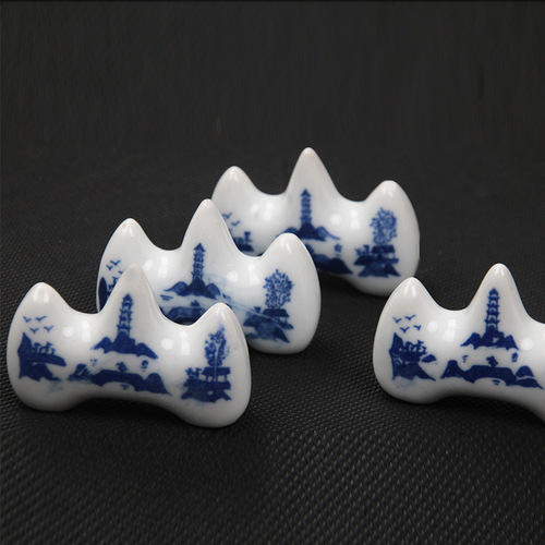 Blue and white porcelain pen mountain ceramic pen mountain medium brush ceramic pen holder mountain pen holder wholesale ceramic pen holder wholesale