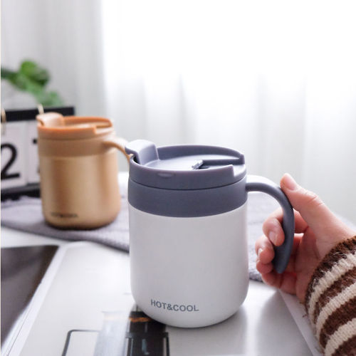 Large-Capacity 304 Stainless Steel Insulated Mug – Unisex Coffee Cup with Lid, Household & Office Drinking Mug