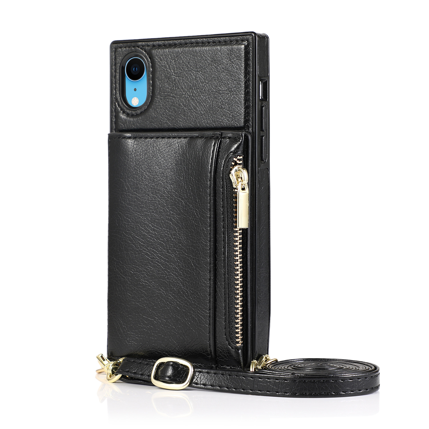 Crossbody Phone Case For Iphone 13 Wallet Protective Leather Cover_voghion.com