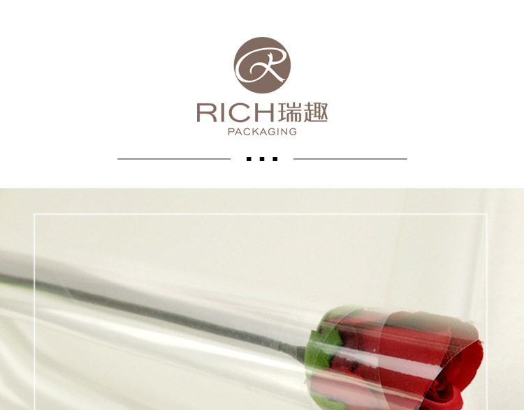 Ruiqu 50 pieces of flower gift, floral art wrapping paper, DIY bouquet supplies, thickened and enlarged transparent cellophane wholesale detail image 1