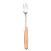 Stainless steel Japanese -style wooden handle spoon tableware series water fruit fork, pork, cowkin dining sword fork, chopsticks fixed logo