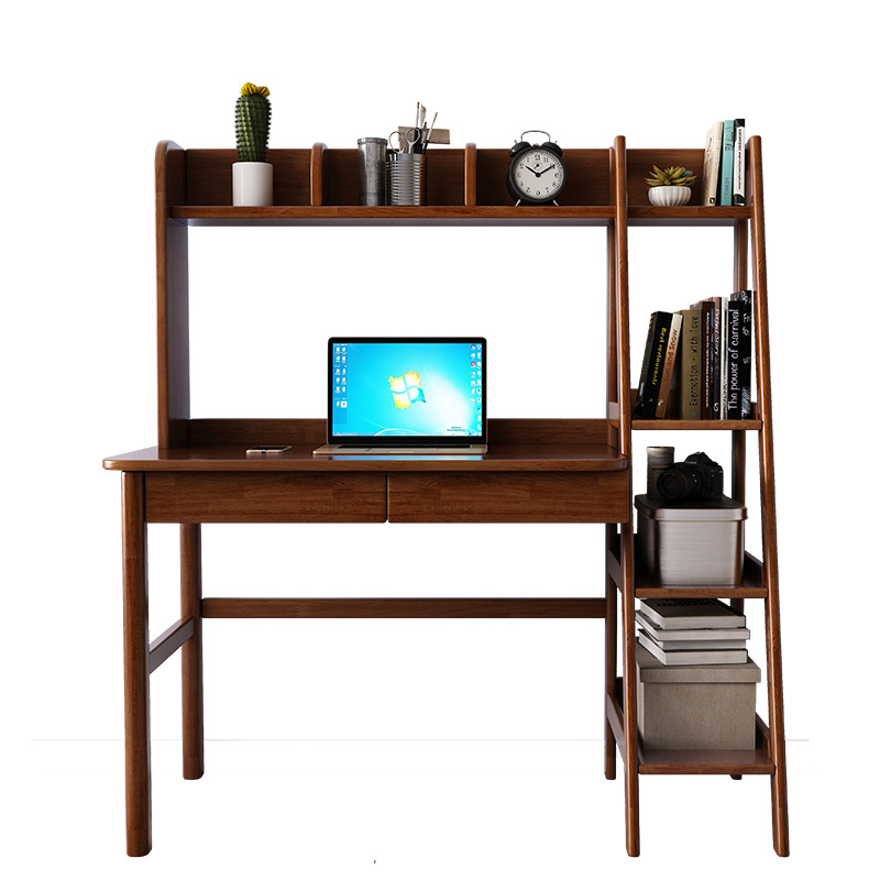 北欧书桌简约家用电脑桌台式学生写字台子办公现代卧室实木腿桌子
