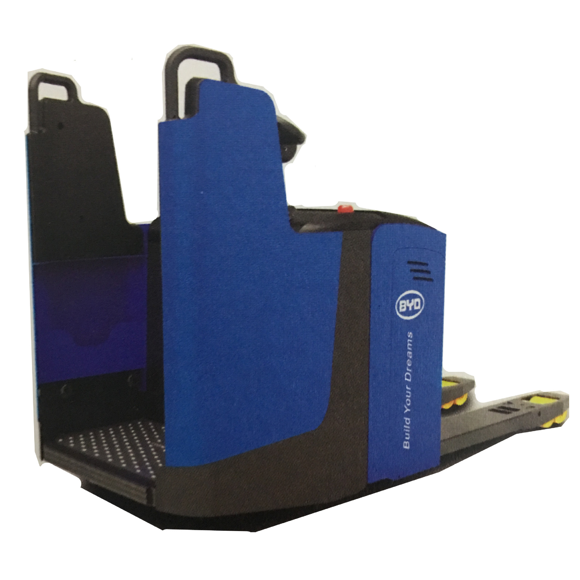 2吨半包围为驾驶者腰部提供舒适的支撑、很好地保护驾驶者托盘车