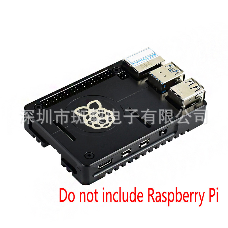 适用于树莓派raspberry pi 4代CNC高品质铝合金外壳