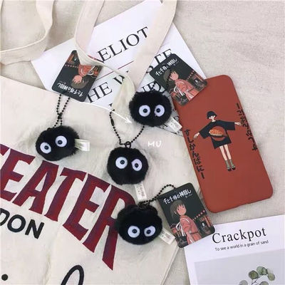 Spirited Away Briquettes Pendant Hair ball Key buckle wholesale INS fashion Bag dust spirit clothes Accessories