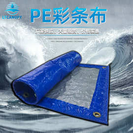防水布加厚防雨布防水防晒抗老化遮阳棚布帆布彩条布PE塑料篷布