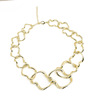 Fashionable necklace, metal ring hip-hop style, simple and elegant design