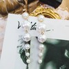 Earrings from pearl, European style, 2020, city style, internet celebrity