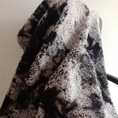 扎染舒棉绒  棉花绒 扎染羊羔绒 服装 玩具 婴儿毯夏凉毯扎染面料