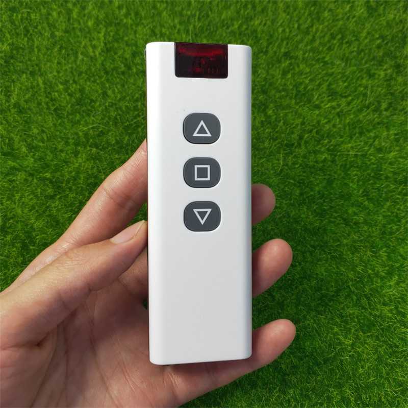 智能灯具红边三键遥控器电动卷帘门窗水泵大白3键上中下开关手柄