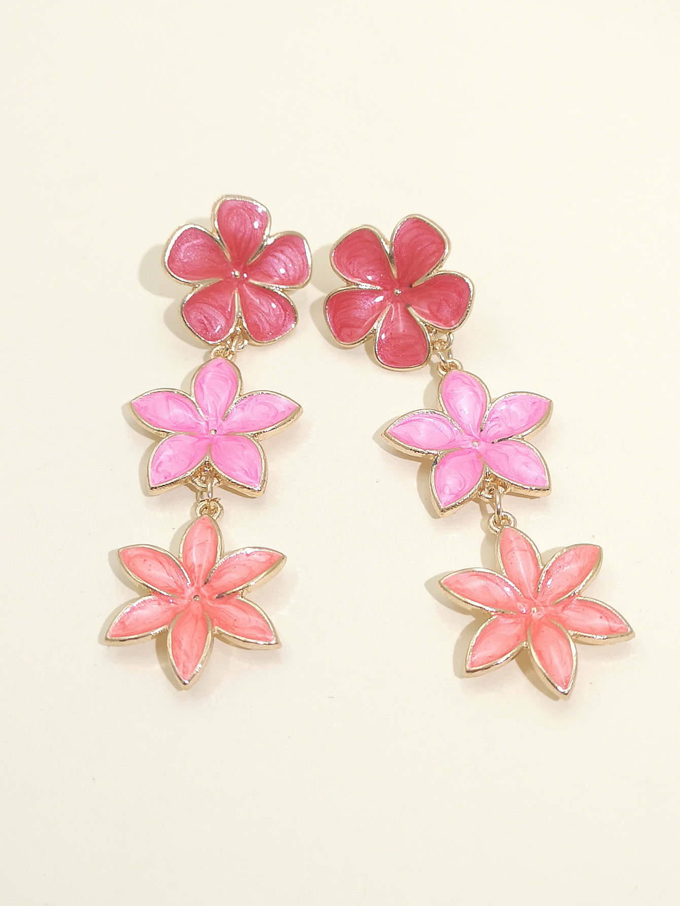 Bohème Ethnique Vent Couleur Fleur Boucles D&#39;oreilles Alliage Goutte D&#39;eau Oreille Bijoux Fleur Goutte Huile Boucles D&#39;oreilles En Gros Nihaojewelry display picture 19