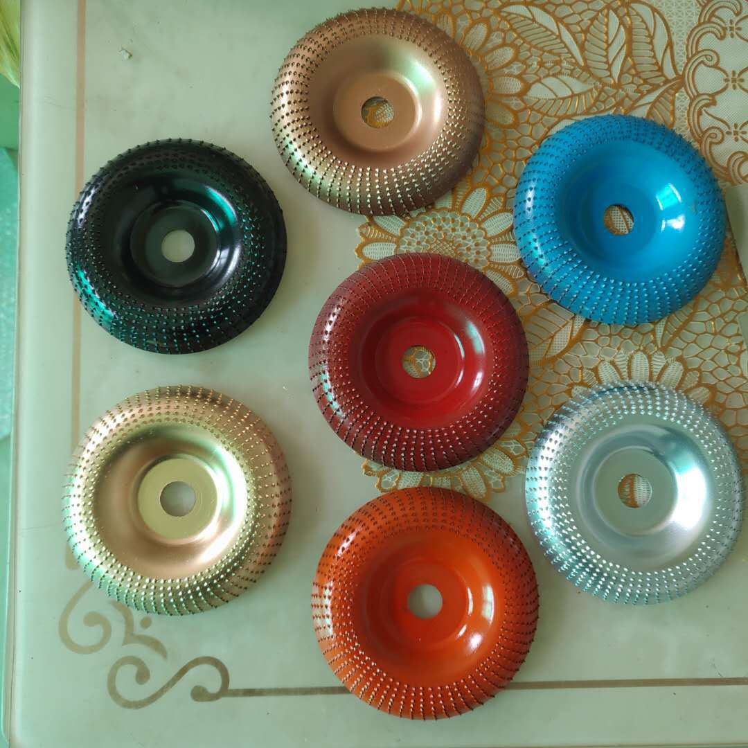 跨境新款木工打磨塑型刺盘角磨机用硬圆磨轮修磨刀抛光轮角磨茶盘