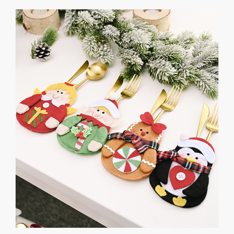Christmas Decorations Elf Tableware Decoration display picture 11