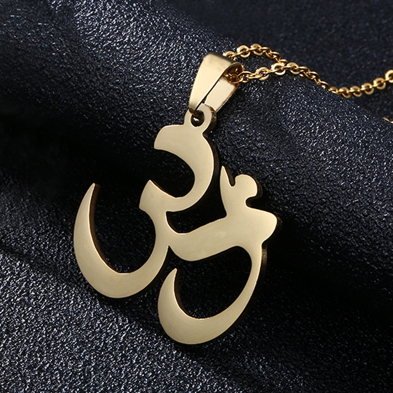 Holiday, Daily Occasion Water Plating 18K Gold Plated Geometric Stainless Steel Retro 304 Stainless Steel Pendant Necklace