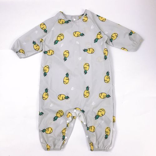 Korean version of multi-functional lightweight waterproof painting clothes, eating clothes and reverse dressing enbihouse children's one-piece coveralls