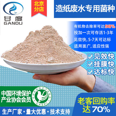 北京汙水處理微生物菌種造紙廠廢水專用細菌 降解氨氮 生産加工廠