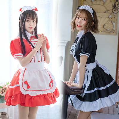 Sexy sweet girl cosplay lolita dresses women's nightclub bar clothing cos clothing maid clothing anime cosplay Lolita palace style maid clothing