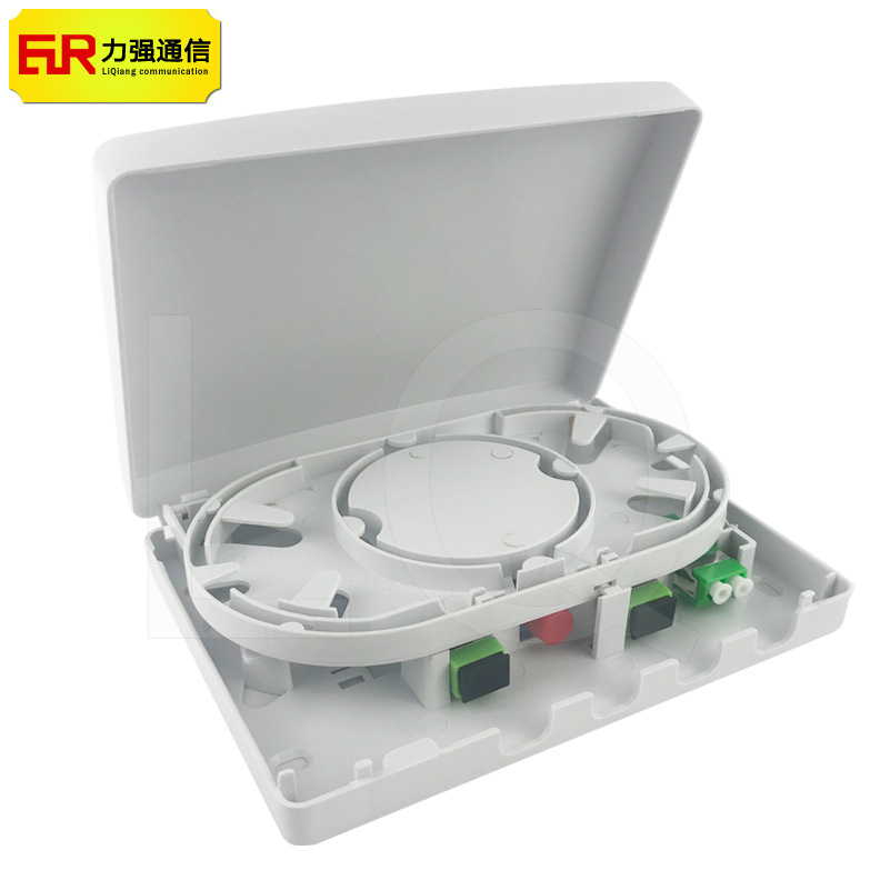 4口桌面光纤分纤盒SC FC通用光纤小分纤箱迷你光纤终端盒ABS新料|ms