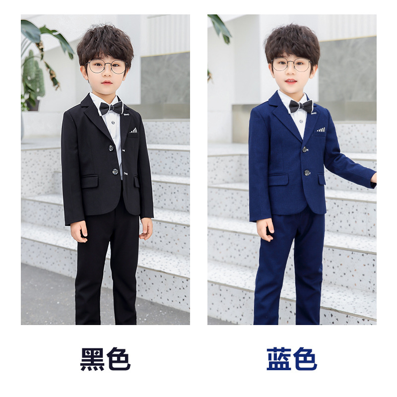 儿童春秋款小西装套装英伦男2020潮中大宝宝礼服主持人钢琴表演衣|ms