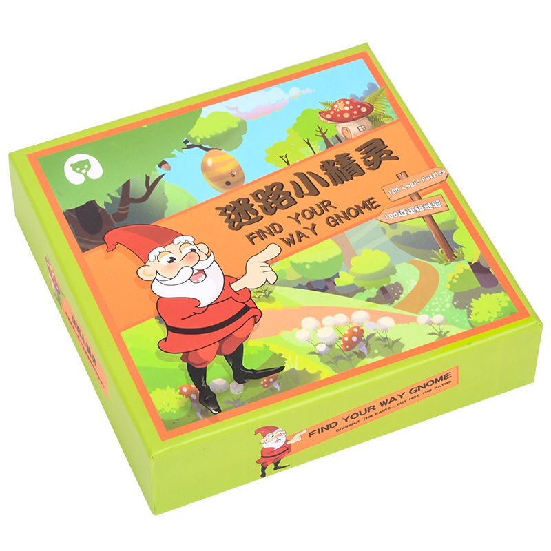 Pensamiento educativo de los niños entrenamiento lógico juego de mesa perdido elfo educación temprana rompecabezas Resolución de Problemas juguetes para 4-7 años de edad bebé