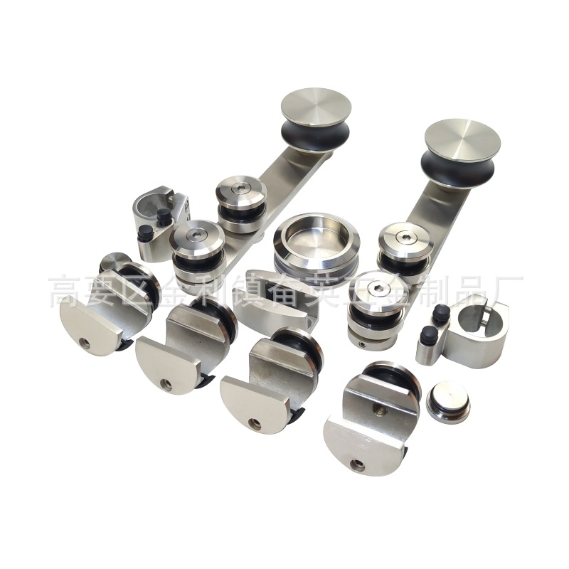 不锈钢304移门配件吊轮酒店浴室玻璃门淋浴房推拉重型滑轮双轮