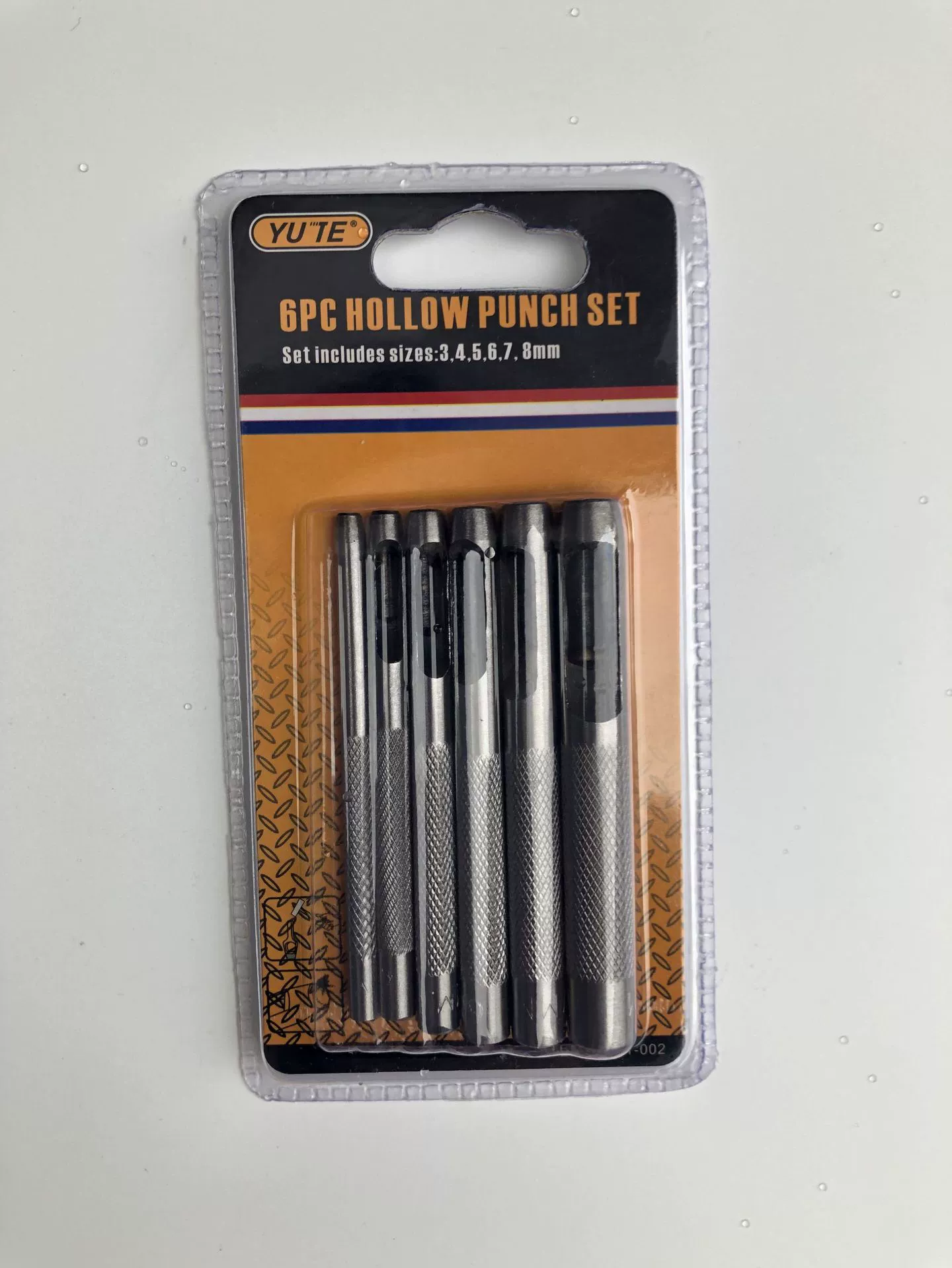 6 шт. Двойной пуансон для ремня/круглый пуансон набор из 6 предметов/пуансон для ремня // долото/пуансон/кожаный инструмент