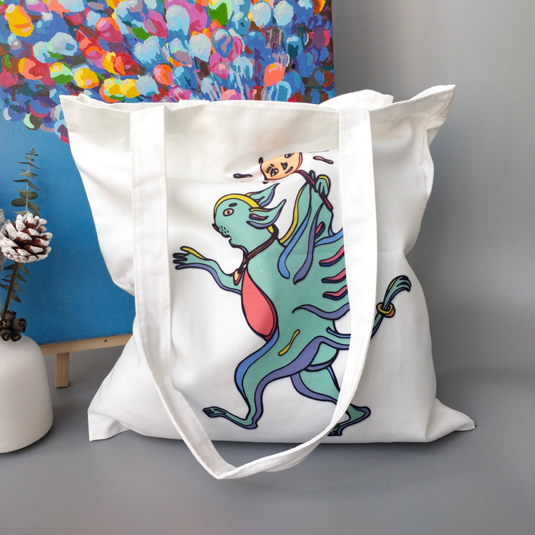 无底无侧全涤帆布袋现货批发 空白帆布袋彩印烫画个性定制可加急