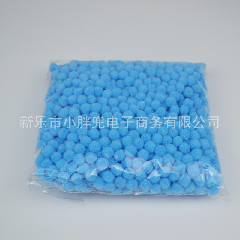 Bola de piel de colores DIY Bola de piel de poliéster joyería accesorios de juguete para niños zapatos y sombreros color mezclado pequeña bola de peluche Decoración