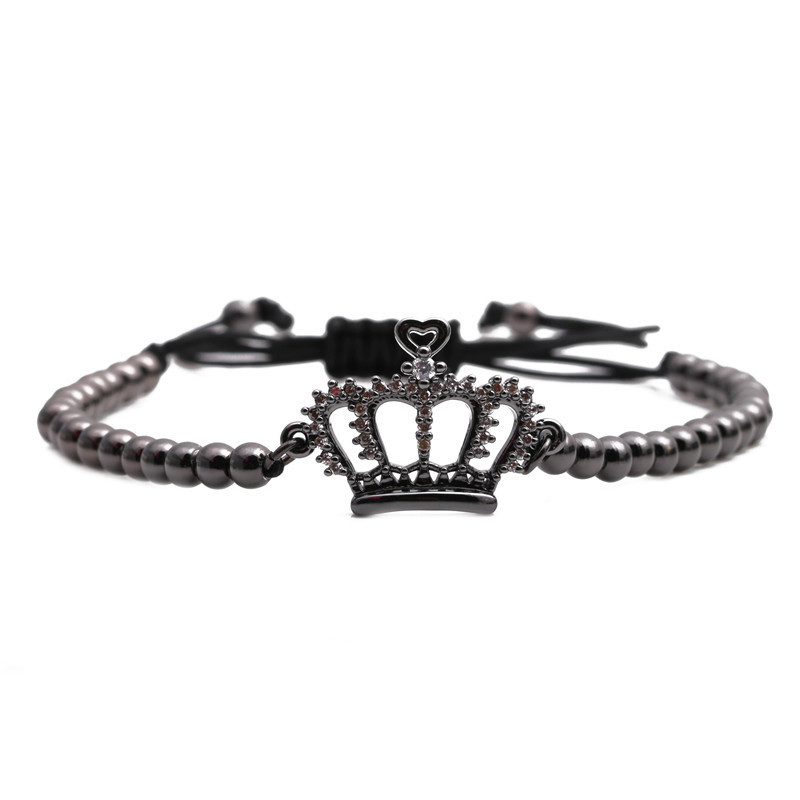 Ensemble De Bracelets Ajustables Couronne Zircon Micro-incrustés display picture 8