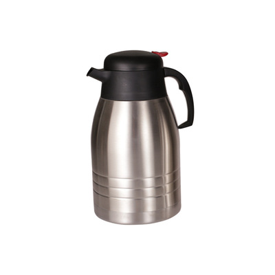 定制304不锈钢内胆咖啡壶 欧式双层真空保温瓶 家用大容量热水壶|ru