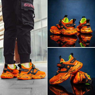 新款韩版时尚童鞋舒适透气男鞋休闲运动鞋易穿鞋|ms