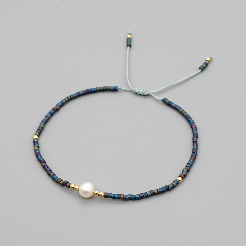 Perles De Riz D&#39;été Myuki Tissées À La Main Perles D&#39;eau Douce Naturelles Bracelet Simple En Gros display picture 20