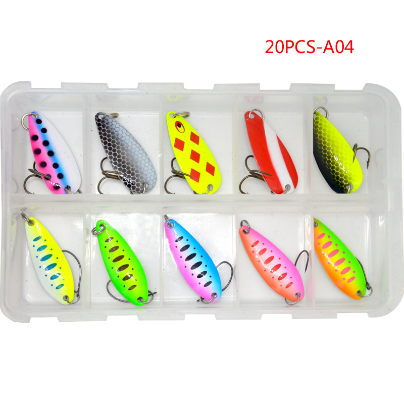 Metal Spoons Fishing Lures Leech Flutter Spoon Fresh Water Bass Swimbait Tackle Gear