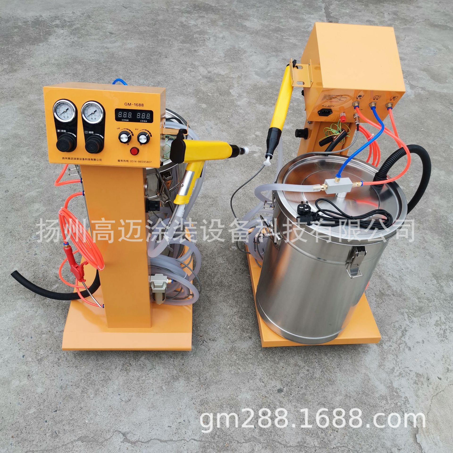 GM-1688型静电粉末喷涂机 智能涂装机 深角凹槽使用喷塑机