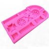 Retro decorations with gears with accessories, epoxy resin, silicone mold, handmade