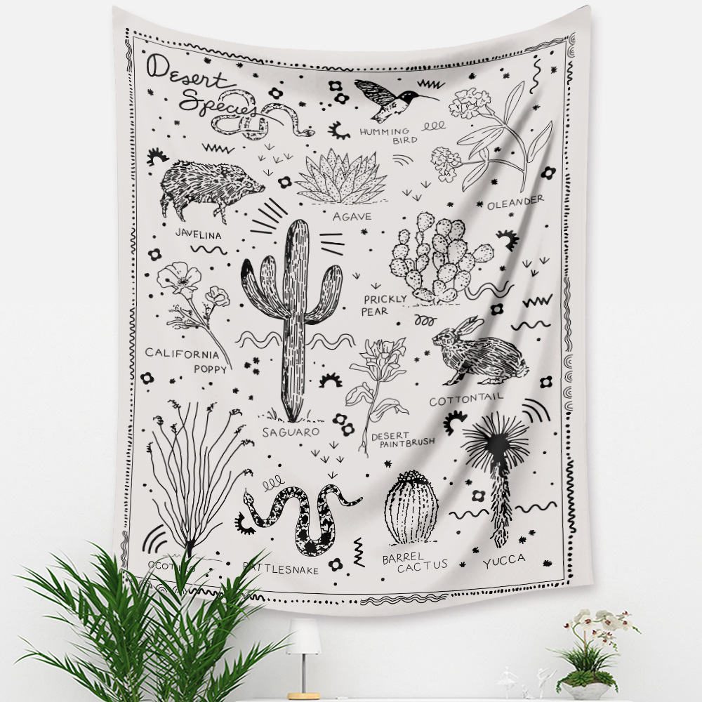 Bohemian Tapestry Decorative Cloth Background Cloth Hanging Wiring Tracing Tapestry display picture 4