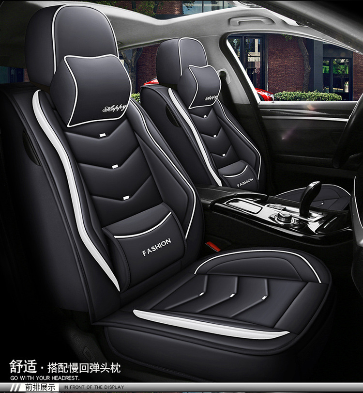 New solid waist full leather four seasons universal five-seat car cushion foreign trade export Europe and the United States wholesale all-inclusive car cushion