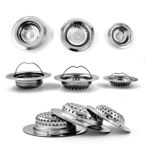 Mingwei 201 stainless steel fine mesh sump drain filter kitchen sink drain outlet bathroom floor drain